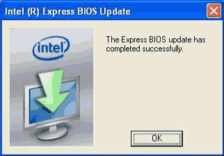 BIOS update successful