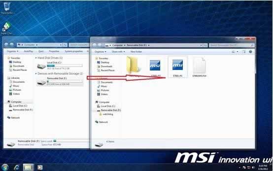 Extract the file to USB pen drive