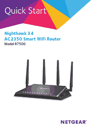 The cover of Netgear R7500 WiFi Router Quick Start