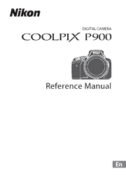 The cover of Nikon Coolpix P900 Digital Camera Reference Manual