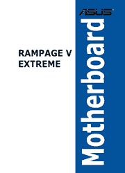 The cover of Asus RAMPAGE V EXTREME Motherboard User Guide
