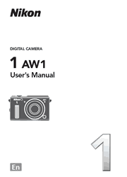 The cover of Nikon 1 AW1 Digital Camera User’s Manual