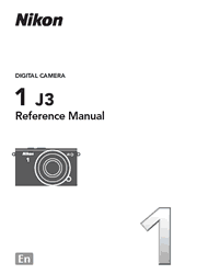 The cover of Nikon 1 J3 Digital Camera Reference Manual
