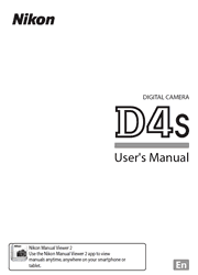 The cover of Nikon D4S Digital Camera User’s Manual