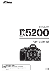 The cover of Nikon D5200 Digital Camera User’s Manual