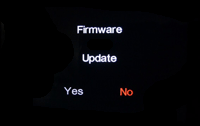 The initial setup of the firmware updating process