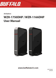 The cover of Buffalo WZR-1750DHP, WZR-1166DHP AirStation Router User Manual