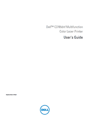 The cover of Dell C3765dnf Color Laser Printer User’s Guide