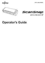 The cover of Fujitsu ScanSnap S1300i Scanner Operator’s Guide