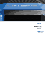 The cover of Linksys WRT1900AC Wireless Router User Guide