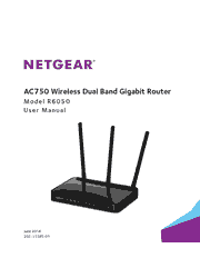 The cover of Netgear R6050 Wireless Router User Manual