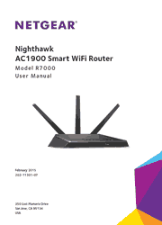 The cover of Netgear R7000 WiFi Router User Manual