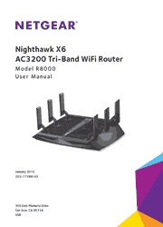 The cover of Netgear R8000 WiFi Router User Manual