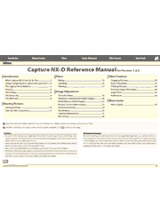 The cover of Nikon Capture NX-D Reference Manual for Version 1.2.0