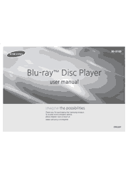 The cover of Samsung BD-J5100 Blu-ray Disc Player User Manual