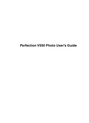 The cover of Epson Perfection V550 Photo Color Scanner User Guide