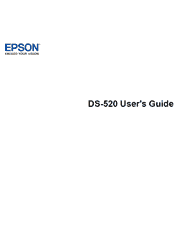 The cover of Epson WorkForce DS-520 Color Document Scanner User Guide
