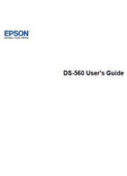 The cover of Epson WorkForce DS-560 Color Document Scanner User Guide