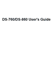The cover of Epson WorkForce DS-860, DS-760 Color Document Scanner User Guide