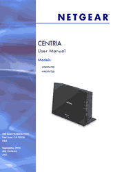 The cover of Netgear CENTRIA WNDR4700, WNDR4720 WiFi Storage Router User Manual