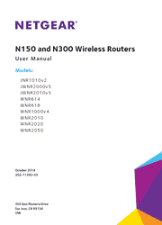 The cover of Netgear JNR1010v2, JWNR2000v5, JWNR2010v5, WNR614, WNR618, WNR1000v4, WNR2010, WNR2020, WNR2050 Wireless Routers User Manual