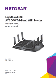 The cover of Netgear R7900 Tri-Band WiFi Router User Manual