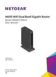 The cover of Netgear WNDR3700v5 WiFi Router User Manual