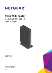 The cover of Netgear WNDR4300v2 WiFi Router User Manual