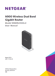The cover of Netgear WNDR4500v2 WiFi Router User Manual