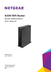 The cover of Netgear WNR2000v5 WiFi Router User Manual