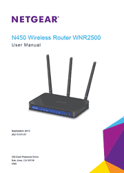 The cover of Netgear WNR2500 Wireless Router User Manual