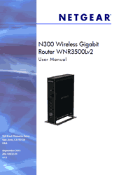 The cover of Netgear WNR3500Lv2 Wireless Router User Manual