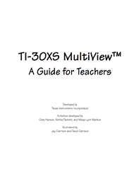 The cover of Texas Instruments TI-30XS MultiView Scientific Calculator Guide for Teachers