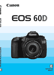 The cover of Canon EOS 60D Digital Camera Instruction Manual