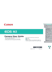 The cover of Canon EOS M3 Digital Camera User Guide