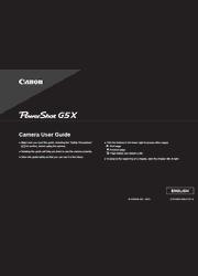 The cover of Canon PowerShot G5 X Digital Camera User Guide