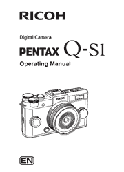 The cover of Pentax Q-S1 Digital Camera Operating Manual