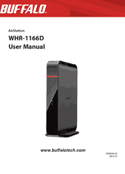 The cover of Buffalo WHR-1166D Wireless Router User Manual