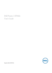 The cover of Dell E310dw Printer User’s Guide