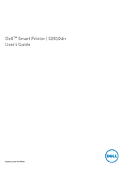 The cover of Dell S2810dn Smart Printer User’s Guide