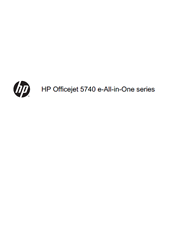 The cover of HP Officejet 5744, Officejet 5740 e-All-in-One Printers User Guide