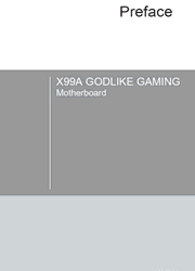 The cover of MSI X99A GODLIKE GAMING Motherboard User Manual
