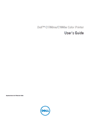 The cover of Dell C1760nw, C1660w Color Laser Printer User’s Guide