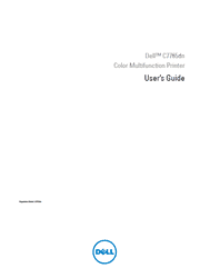The cover of Dell C7765dn Color Multifunction Printer User’s Guide
