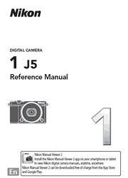 The cover of Nikon 1 J5 Digital Camera Reference Manual