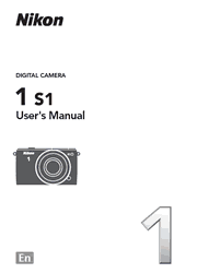 The cover of Nikon 1 S1 Digital Camera User’s Manual