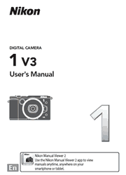 The cover of Nikon 1 V3 Digital Camera User’s Manual