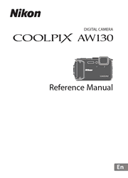 The cover of Nikon Coolpix AW130 Digital Camera Reference Manual