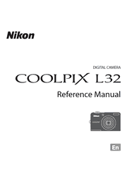 The cover of Nikon Coolpix L32 Digital Camera Reference Manual