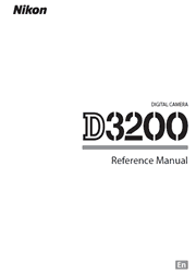 The cover of Nikon D3200 Digital Camera Reference Manual